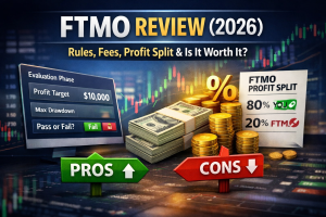 Read more about the article FTMO Review (2026): The Truth About Rules, Fees, Profit Split & Whether It’s Worth It