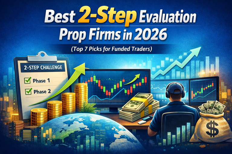 Best 2-Step Evaluation Prop Firms in 2026 (Top 7 Picks for Funded Traders)